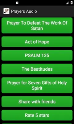 Christian prayers audio android App screenshot 2